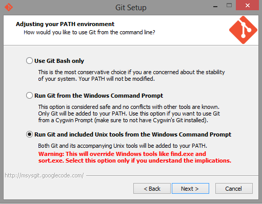 Git setup step 2