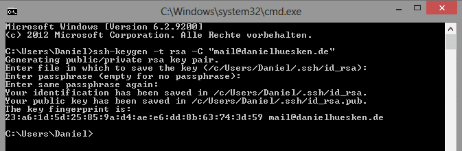 Git setup step 5